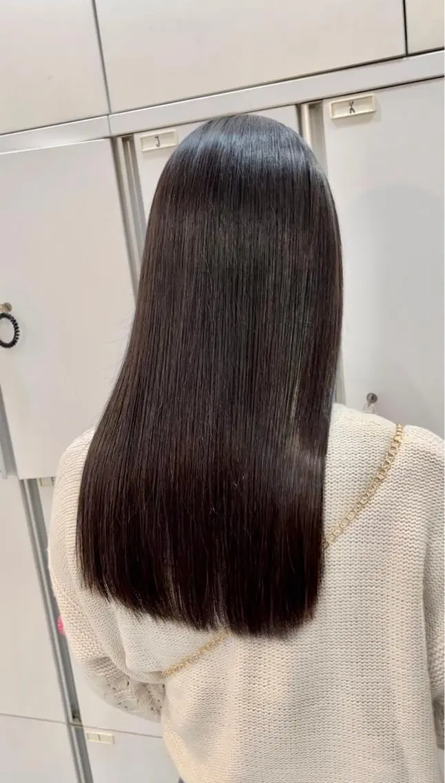 ロング カット 縮毛矯正 トリートメント 縮毛矯正/髪質改善/ HARUのヘアスタイル