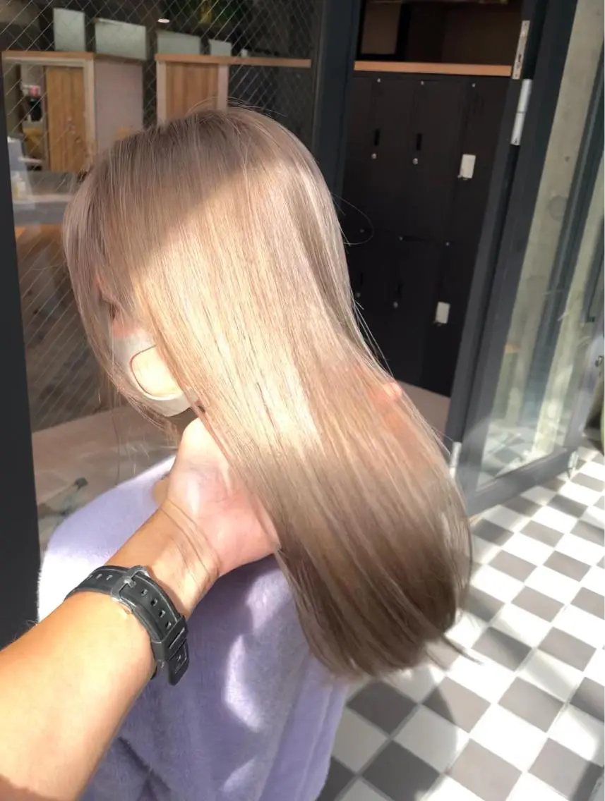 ロング カラー LUSTRE クロサワのヘアスタイル