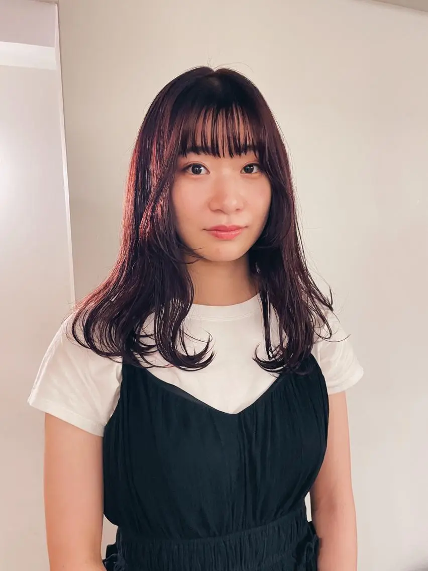 ロング ヘアカラー トリートメント 似合わせパーマ 🌼カンナのヘアスタイル