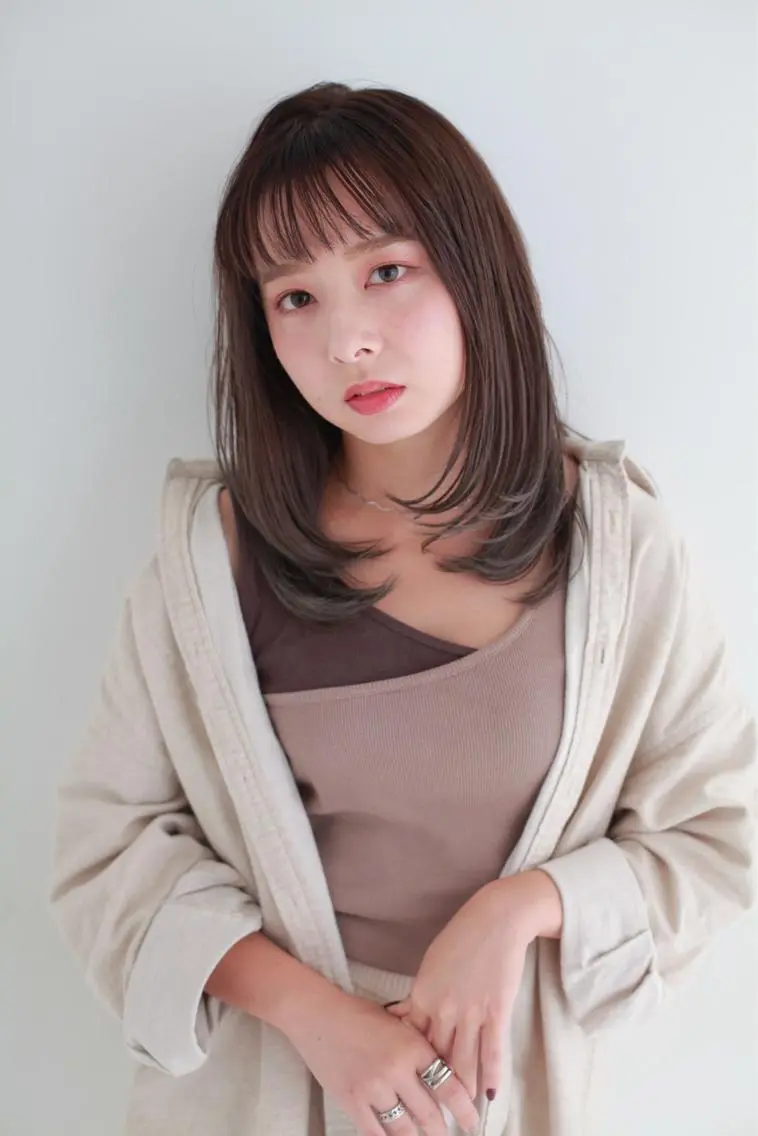 ミディアム カラー NYNY四條畷店 森 亮人のヘアスタイル
