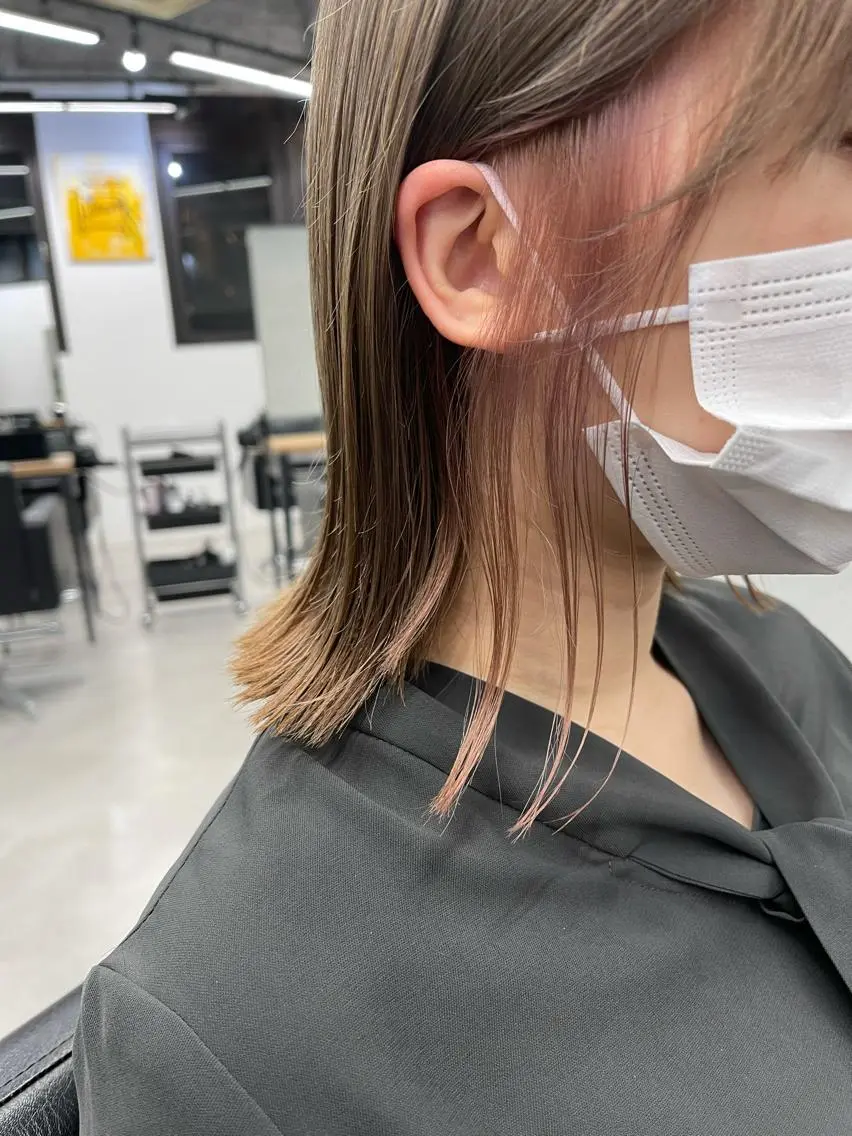 カラー インナーカラー ラベンダーカラー ピンクカラー ピンクラベンダー ブリーチダブルカラー 【koide】のヘアスタイル