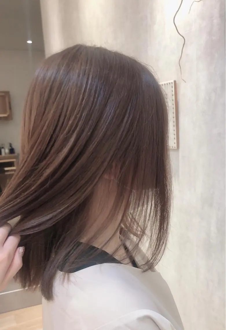カラー ベージュカラー ブリーチ ブリーチなしカラー 三村 桜生のヘアスタイル