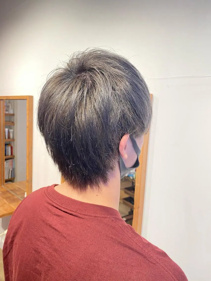 ショート メンズ メンズウルフカット ショートヘア ウルフカット わかばやし ゆうこのヘアスタイル