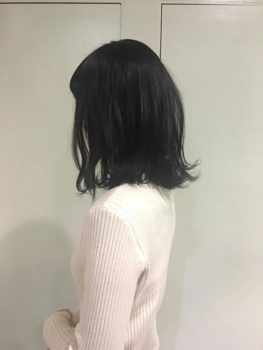 ミディアム カラー パーマ 中村 碧のヘアスタイル