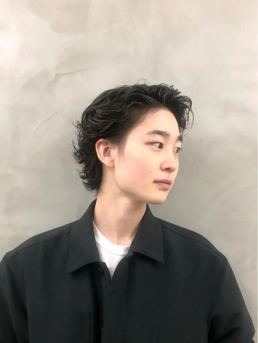 ショート パーマ メンズ カット パーマ トリートメント 💈メンズカット💈 No.1💈坂元のヘアスタイル