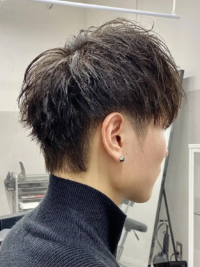 ショート メンズ メンズ韓国風 マッシュ 刈り上げ 韓国風ヘア ショートヘア カット メンズ&ショート LEA山村真史のヘアスタイル