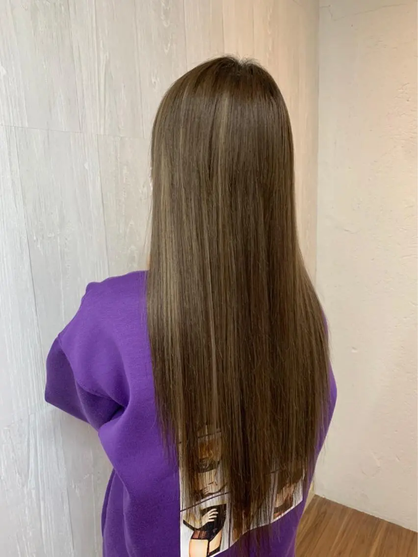 ロング エクステ GLOSS 心斎橋 山上のヘアスタイル