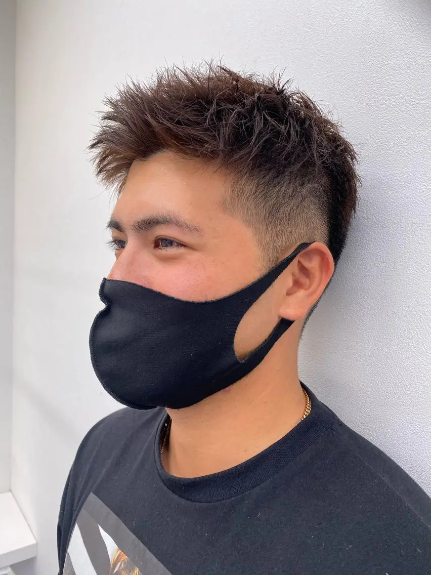 ミディアム カラー メンズ メンズ特化 水口湧太のヘアスタイル