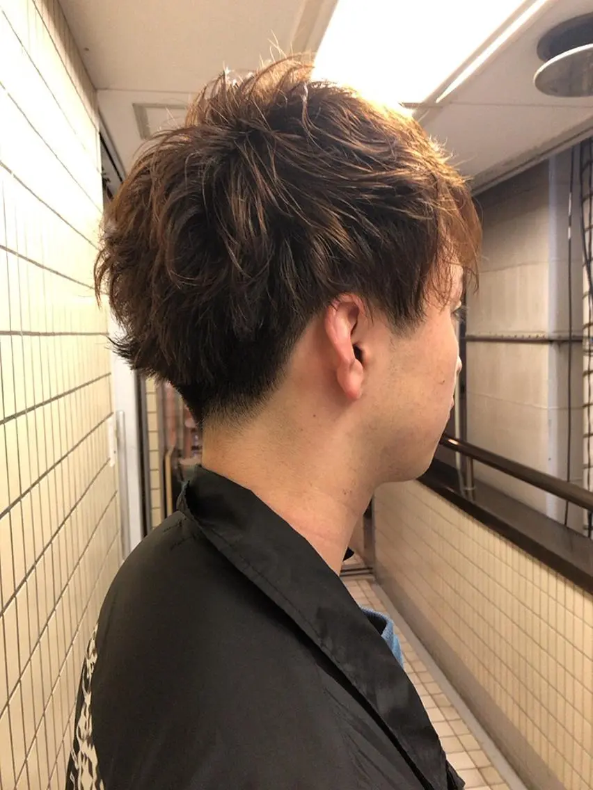 パーマ メンズ マッシュ パーマ美容師 hanaのヘアスタイル