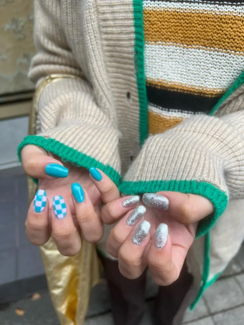 ネイル ハンドネイル 韓国🩶Y2Kネイル 💫くれはのネイルデザイン