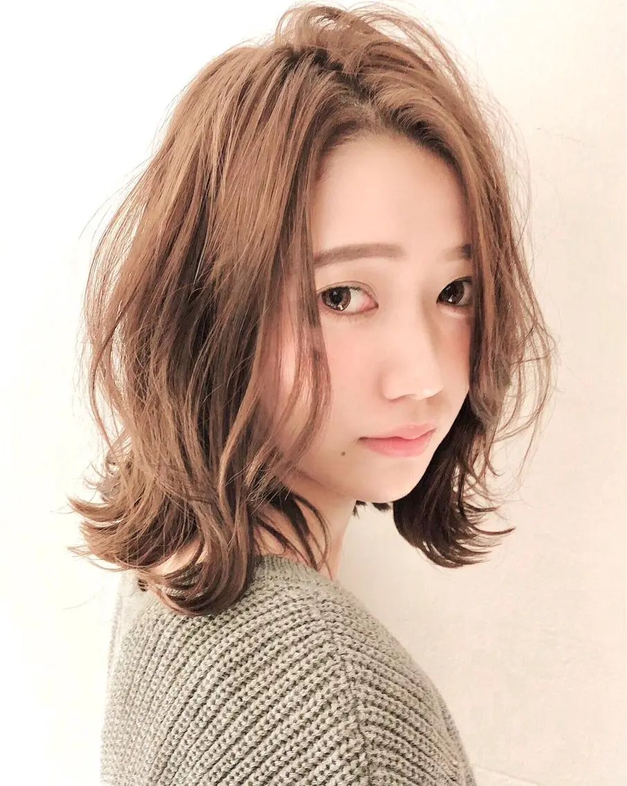 ミディアム ブリーチ/髪質改善 NYNY大久保のヘアスタイル