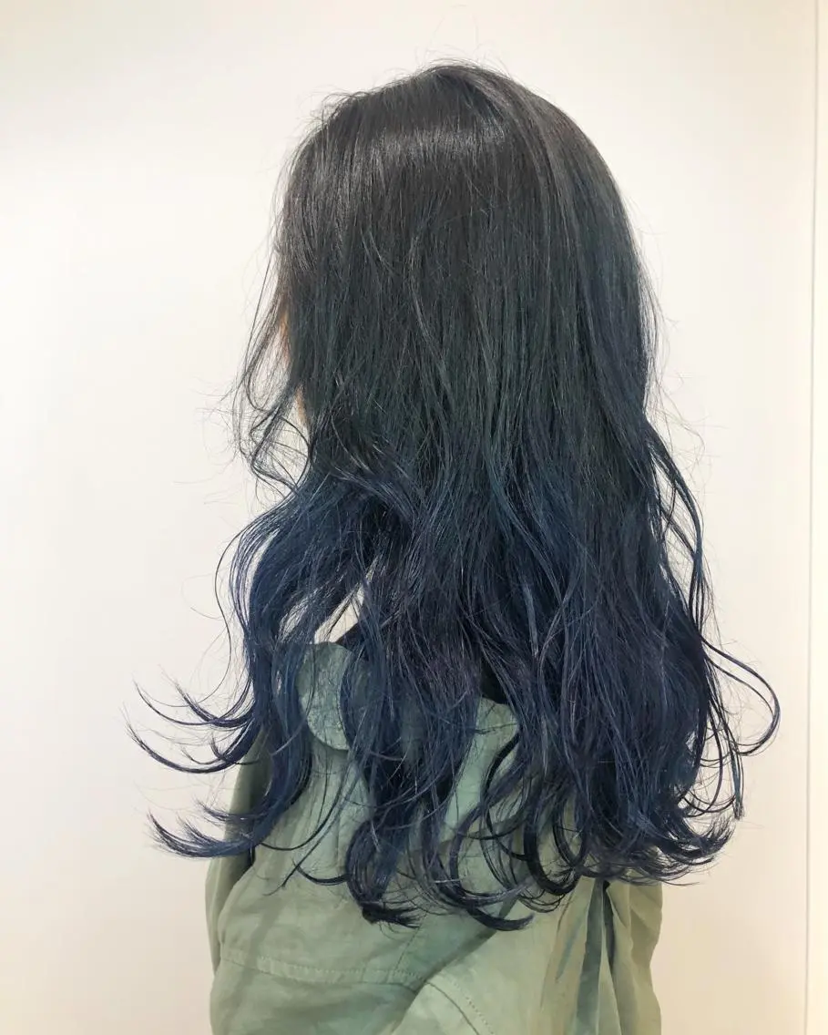 ロング ヘアカラー sano sayakaのヘアスタイル