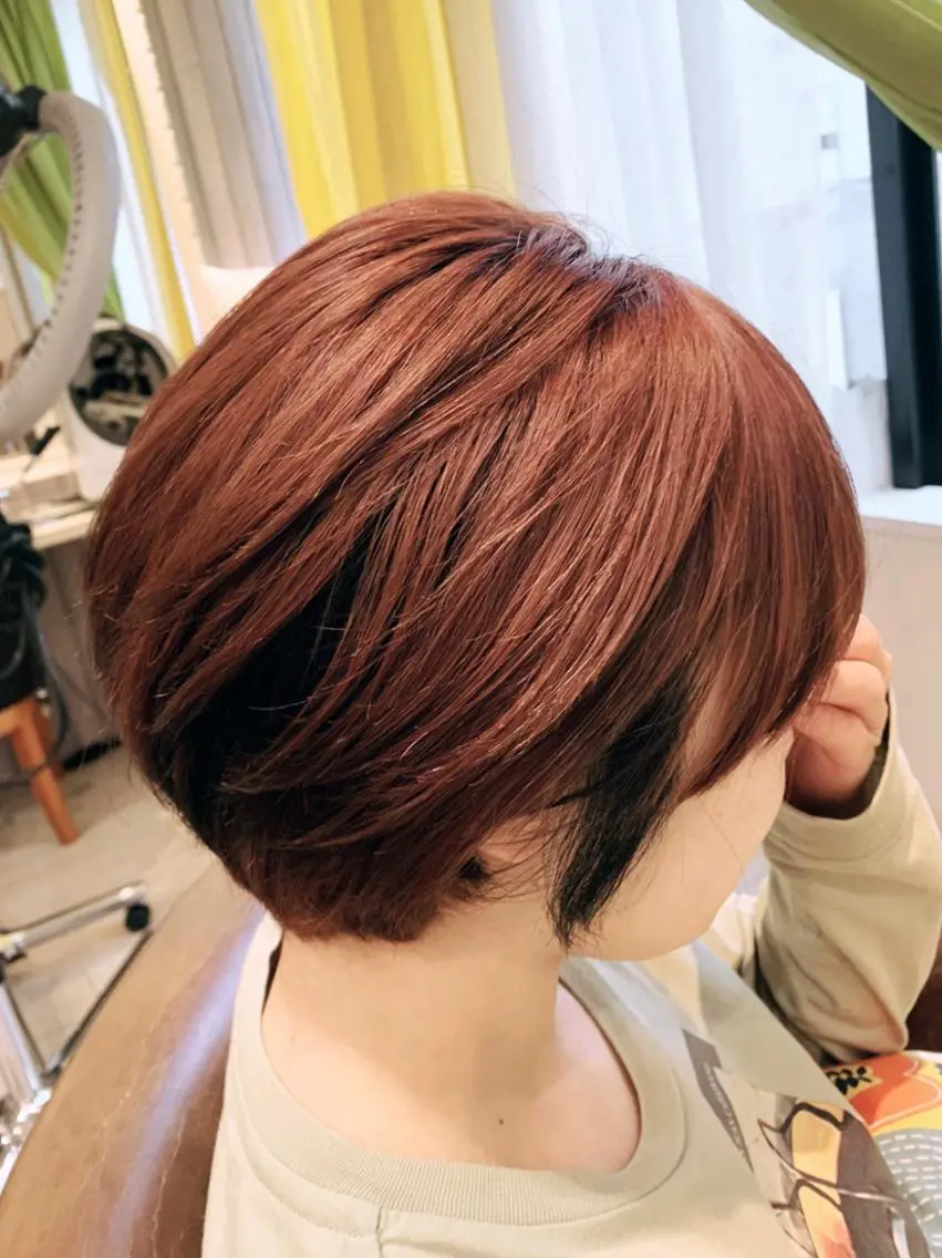 ショート カラー パーマ ヘアアレンジ メンズパーマ特化🔥 ツイスパ/シャドウのヘアスタイル