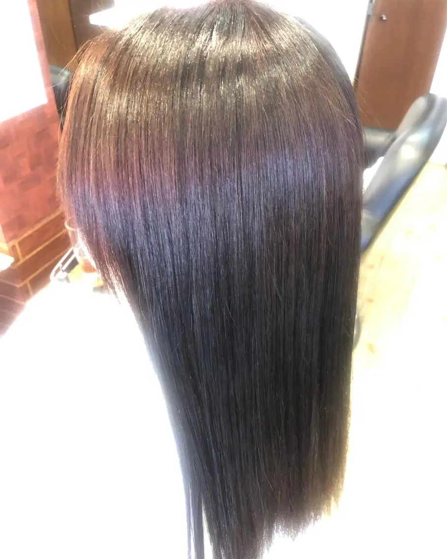 ロング カラー アッシュ ピンクカラー 織田 英之のヘアスタイル