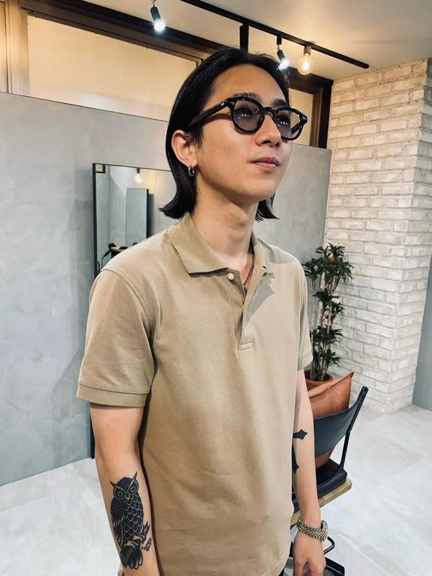 ミディアム メンズ Basis 田口豪司のヘアスタイル