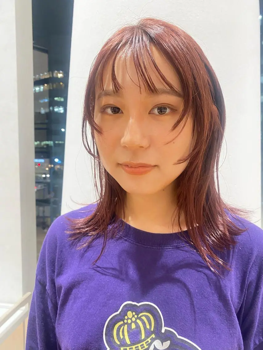 セミロング カラー 増井 彩乃のヘアスタイル