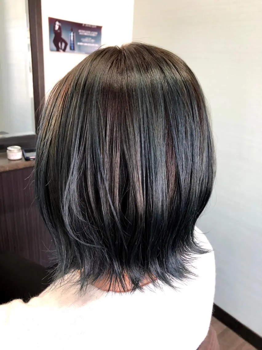 ミディアム カラー ブリーチ 田中 真理のヘアスタイル