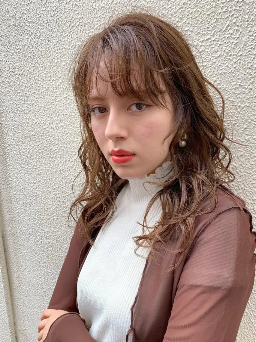 セミロング カット ヘアカラー トリートメント topstylist 満足度⭐️堀川星哉のヘアスタイル