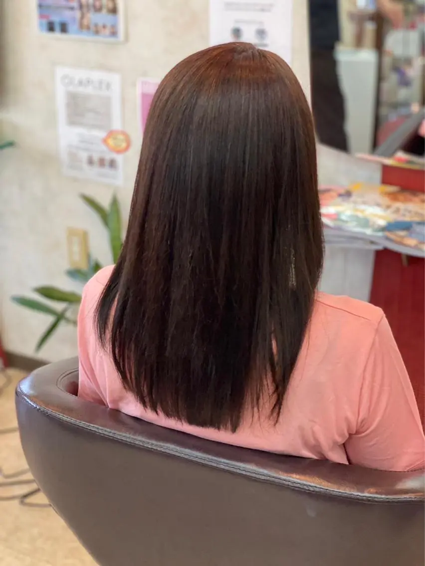 ミディアム 縮毛矯正 春日部　間庭 寛貴のヘアスタイル