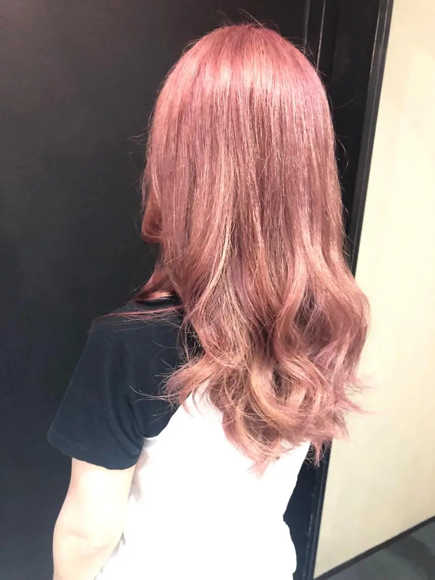 カラー ピンクカラー 🦖店長🦖pino #しのだスペシャルのヘアスタイル