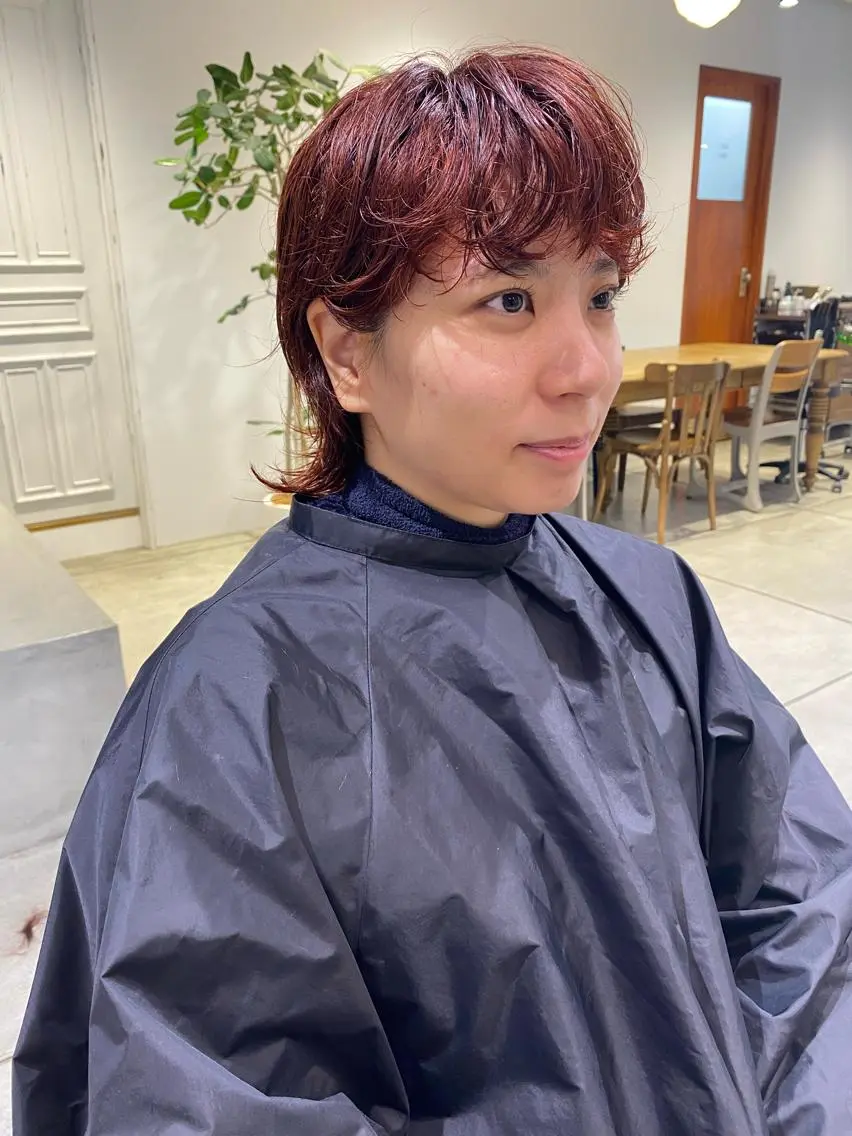ショート カラー パーマ ヘアアレンジ メンズ キッズ ネイル マツエク・マツパ メンズパーマ パーマスタイル🔅 sayacaのヘアスタイル