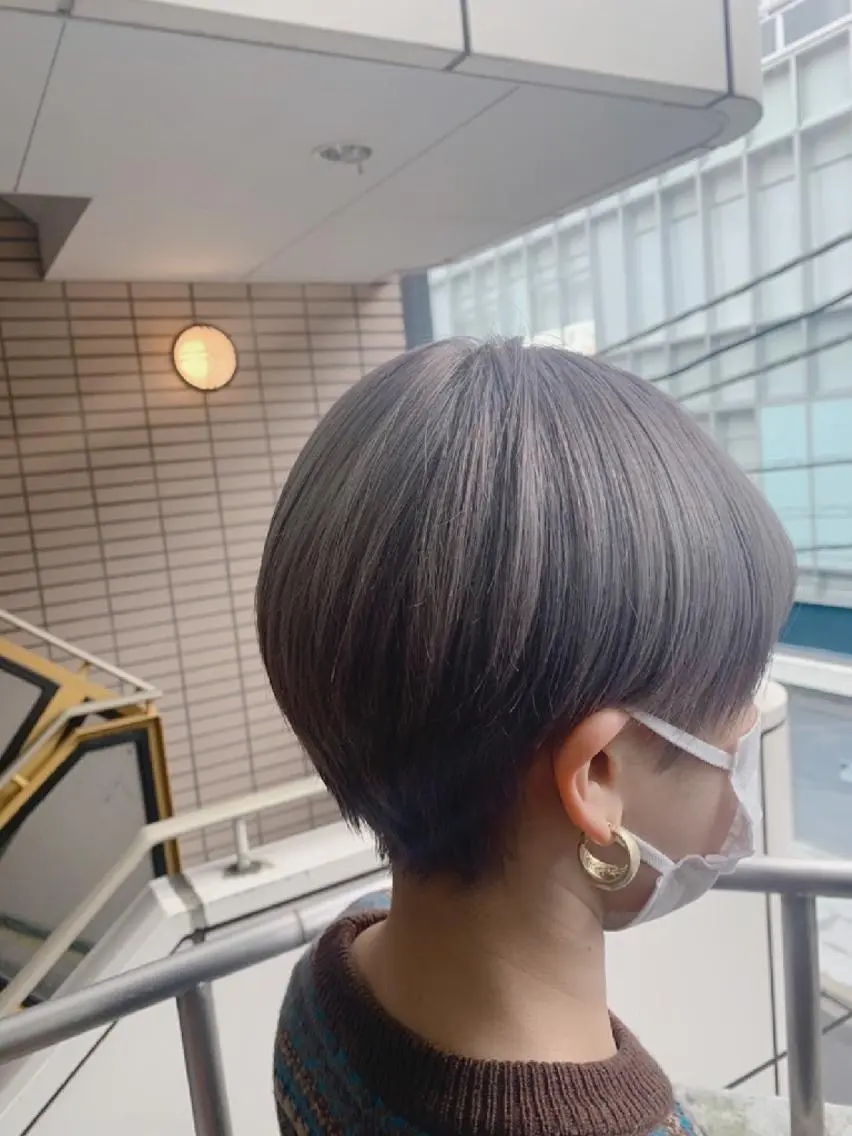 ショート カラー ヘアアレンジ ブリーチ パープルカラー カット Joshua /パーソナル髪質改善のヘアスタイル