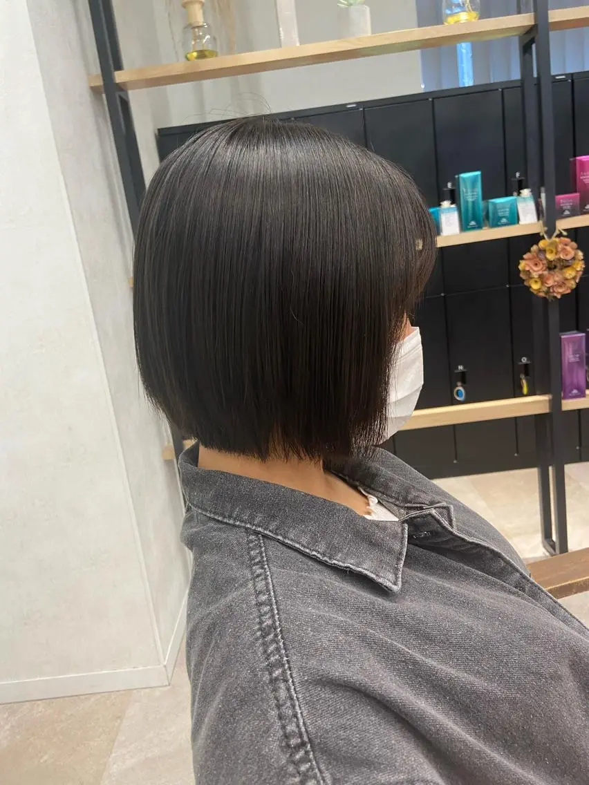 ショート 地毛風縮毛矯正 /ニュアンス/はるたのヘアスタイル