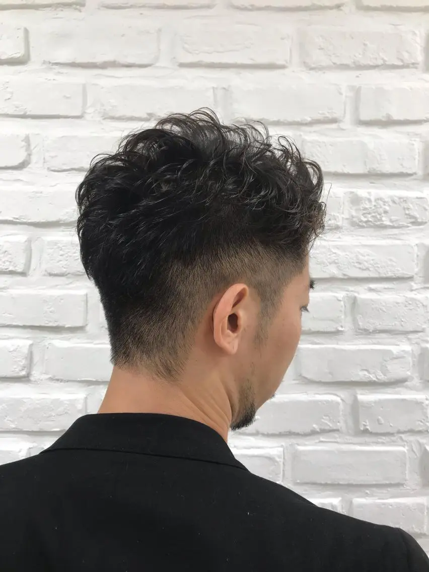 パーマ メンズ メンズパーマ 刈り上げ 【暖色カラー特化】 中山由梨のヘアスタイル