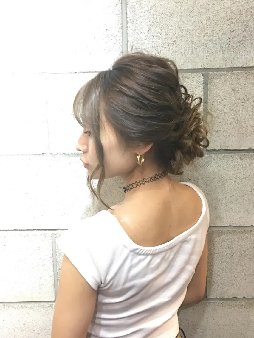 セミロング ヘアアレンジ 加藤 圭悟のヘアスタイル