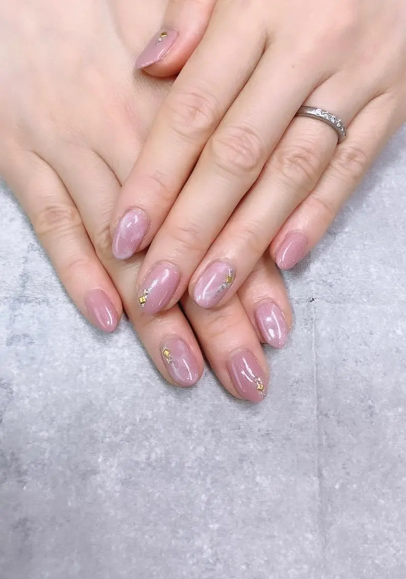 ネイル 大理石ネイル(マーブル) 春ネイル FASTNAIL PLUS 新宿店のネイルデザイン