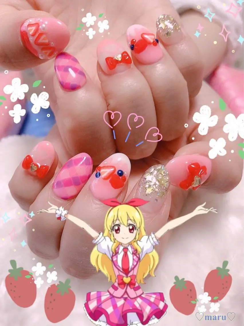 ネイル 持ち込み リボン ハンドネイル フットネイル まるみ ♡のその他イメージ