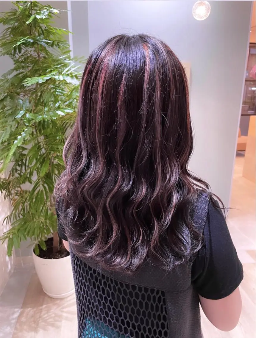 ロング カラー ハイライト／艶カラー 大河シンジのヘアスタイル