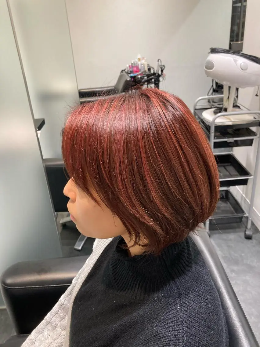 ショート カラー 透明感カラー 板橋 島村美咲のヘアスタイル