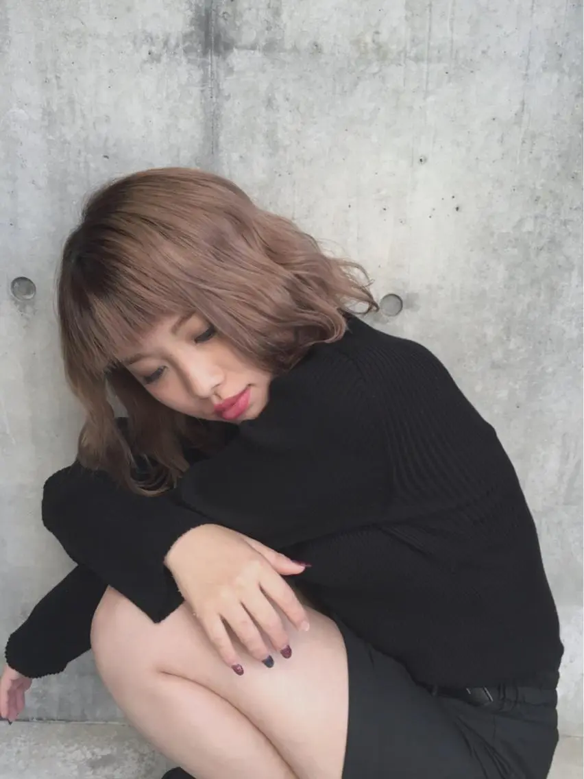 ショート ミディアム セミロング ロング カラー パーマ ベージュカラー ハイトーンカラー ピンクカラー ✨髪質改善縮毛矯正✨ 宇田川修平のヘアスタイル