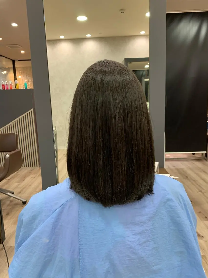 カラー パーマ 縮毛矯正 酸熱トリートメント たなか りなのヘアスタイル
