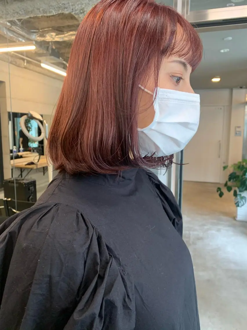 ミディアム カラー 縮毛矯正特化✂︎ YUKAのヘアスタイル