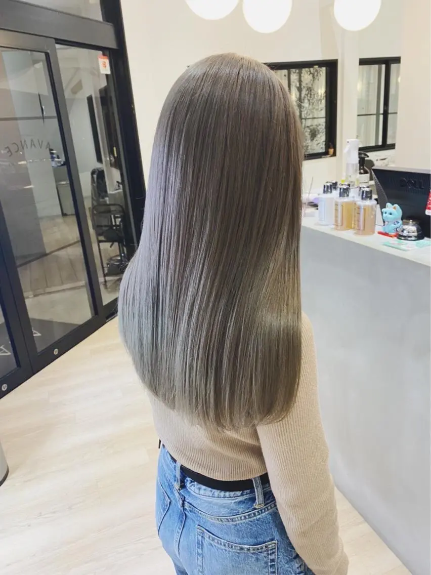 ロング カラー ベージュカラー ダブルカラー ハイトーンカラー ハイトーンベージュ 髪質改善特化 サロン✨代表HIROのヘアスタイル