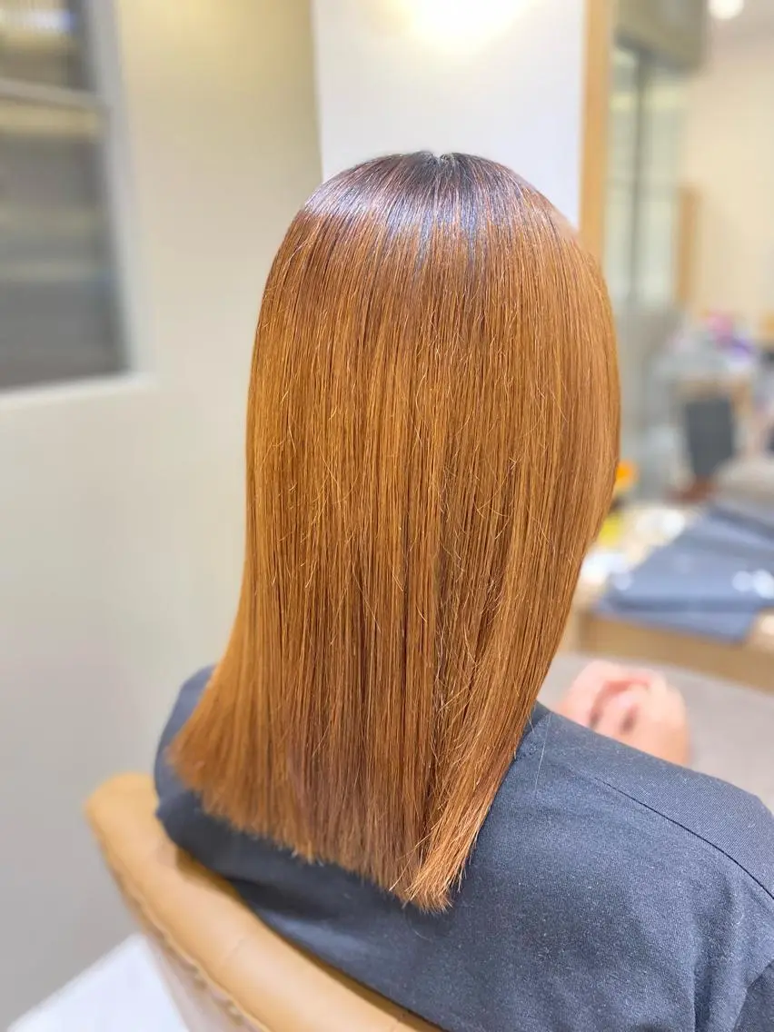 ロング パーマ 縮毛矯正 坂井 茅聖のヘアスタイル