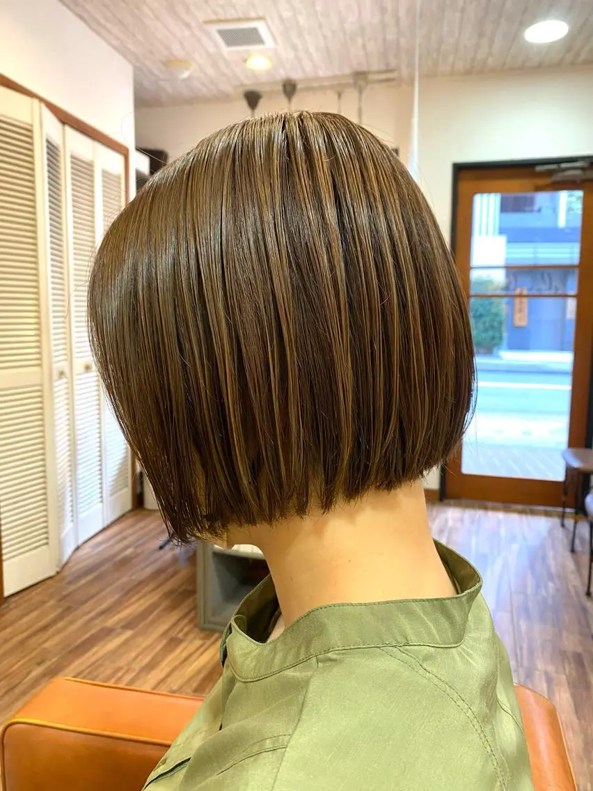 ショート カット ヘアカラー トリートメント くびれショート・ボブ カットorパーマ特化のヘアスタイル