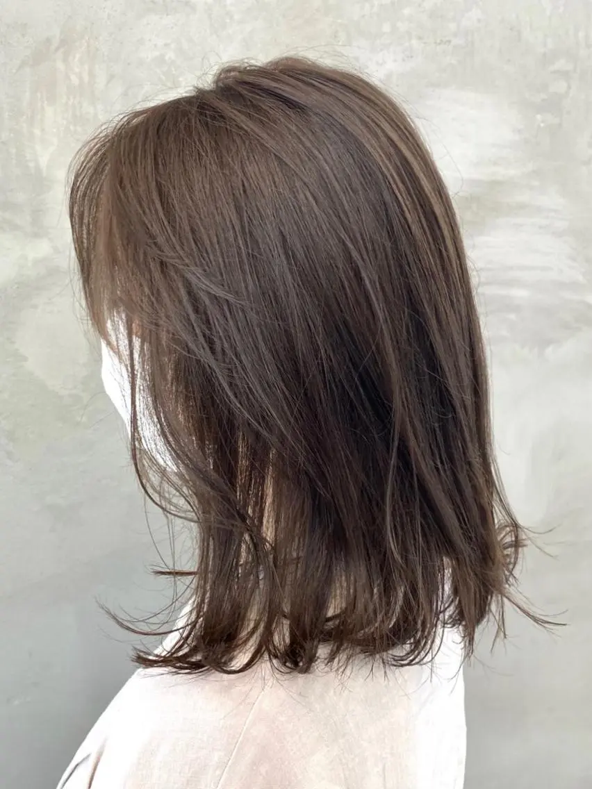 ミディアム カラー 透明感カラー グレージュ カット ヘアカラー トリートメント 🫧透明感カラー🫧 OIKAWAのヘアスタイル