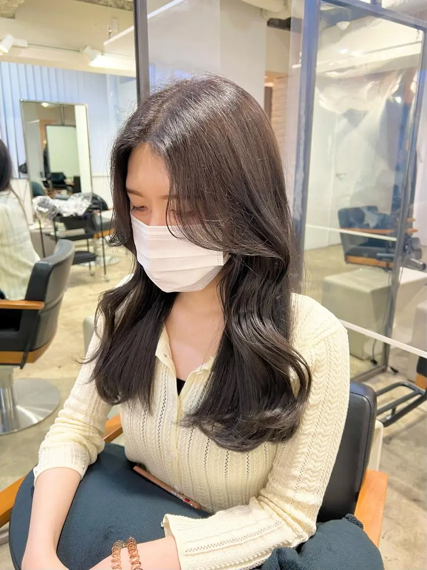 ロング カラー 透明感カラー カット 【韓国風くびれヘア】 joule小木曽輝のヘアスタイル