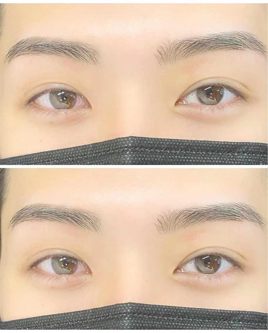 アイブロウ メンズアイブロウ ワックス脱毛 眉カット その他(アイブロウ) 韓国風眉×顔タイプ 診断® Naoの眉毛・アイブロウイメージ