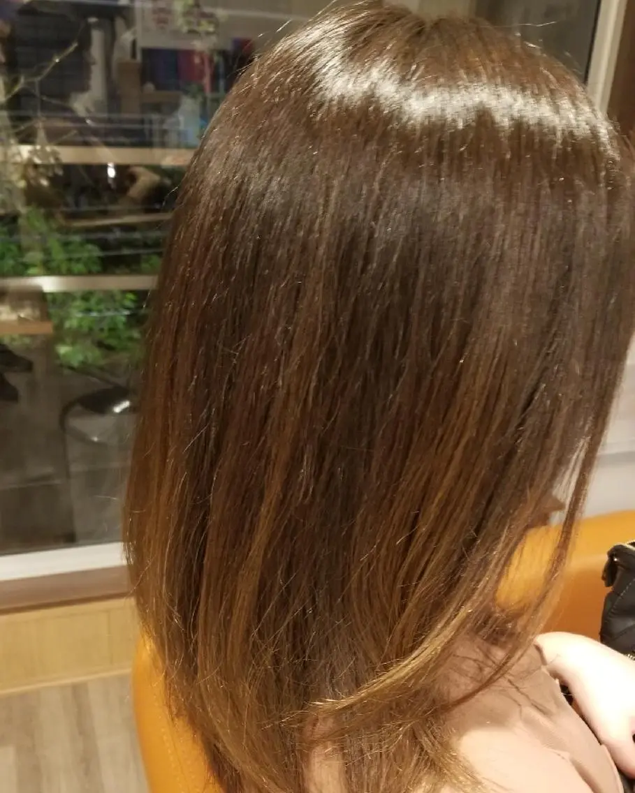 セミロング 外国人風カラー トリートメント カット ヘアカラー トリートメント spa hair  ark 富井直美のヘアスタイル