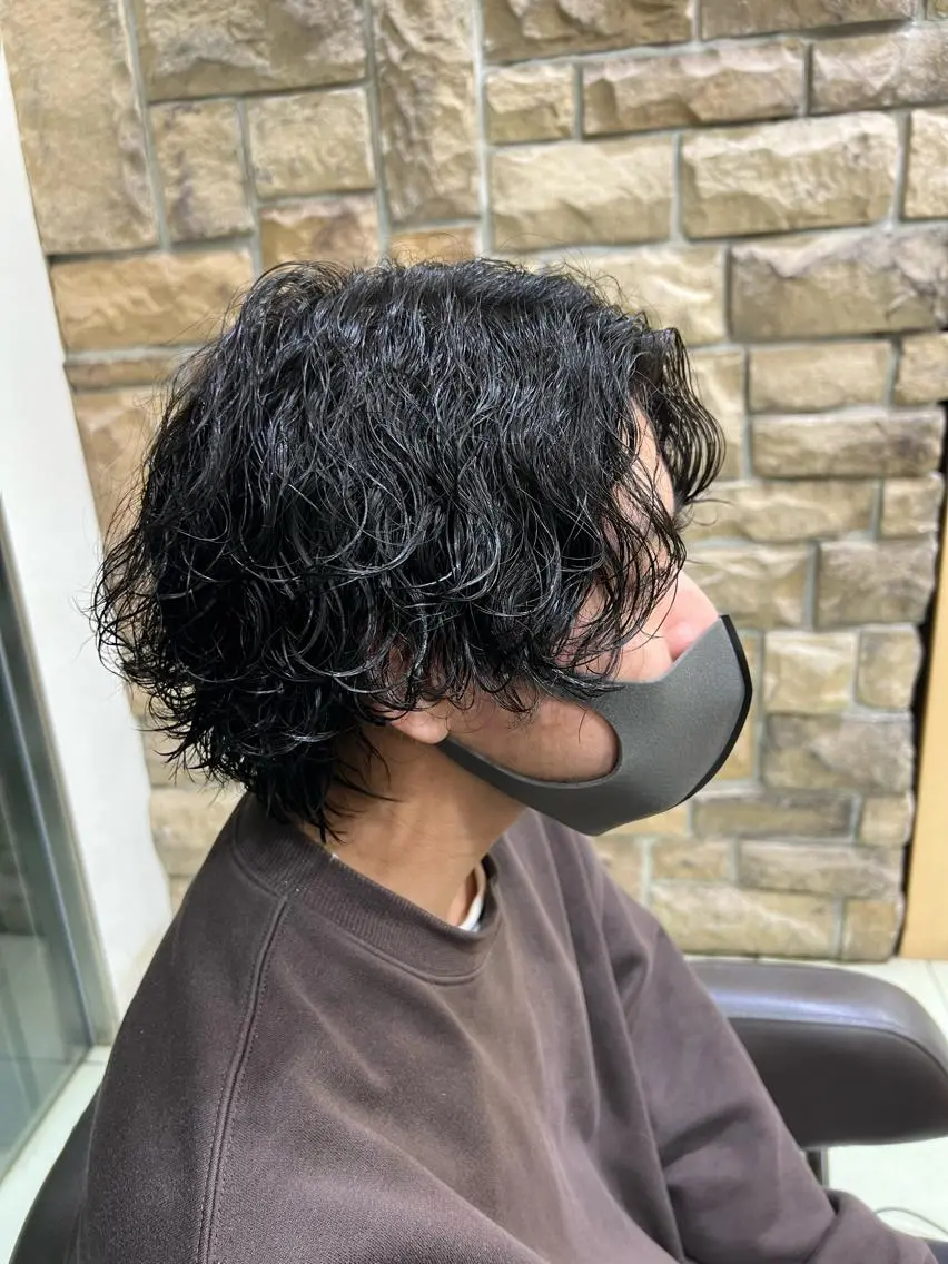 パーマ メンズ メンズパーマ 波巻きパーマ メンズカット松戸/韓 国/メンズパーマ航太のヘアスタイル