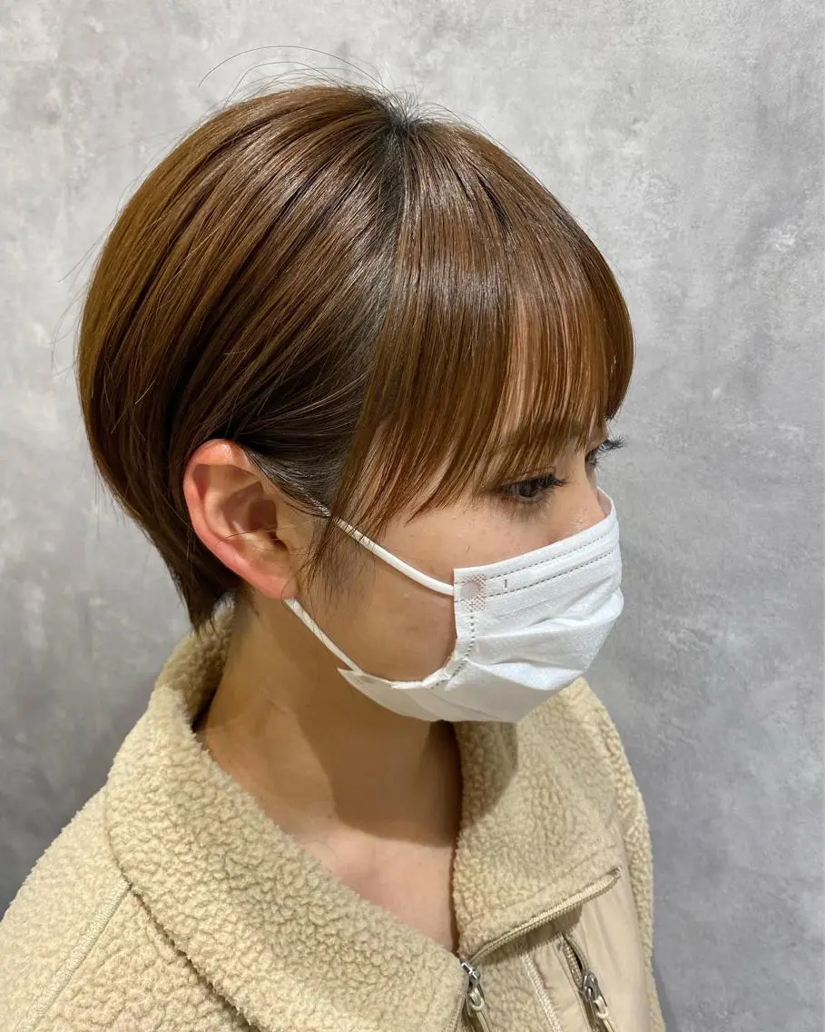 ショート カラー 丸みショート ショートヘア ショートヘアはお任せ 冨樫真未のヘアスタイル