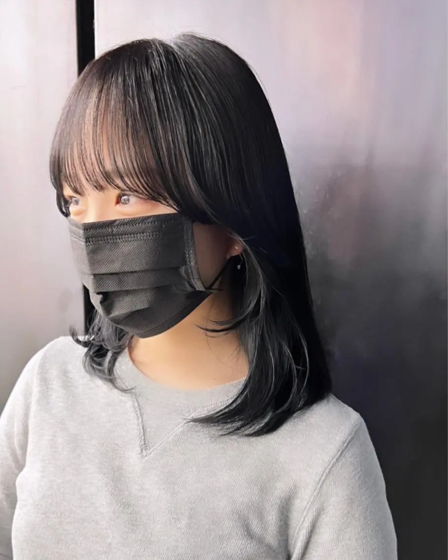 ミディアム カット ヘアカラー トリートメント カラー系/カット特化 🟠オオタキマサシのヘアスタイル