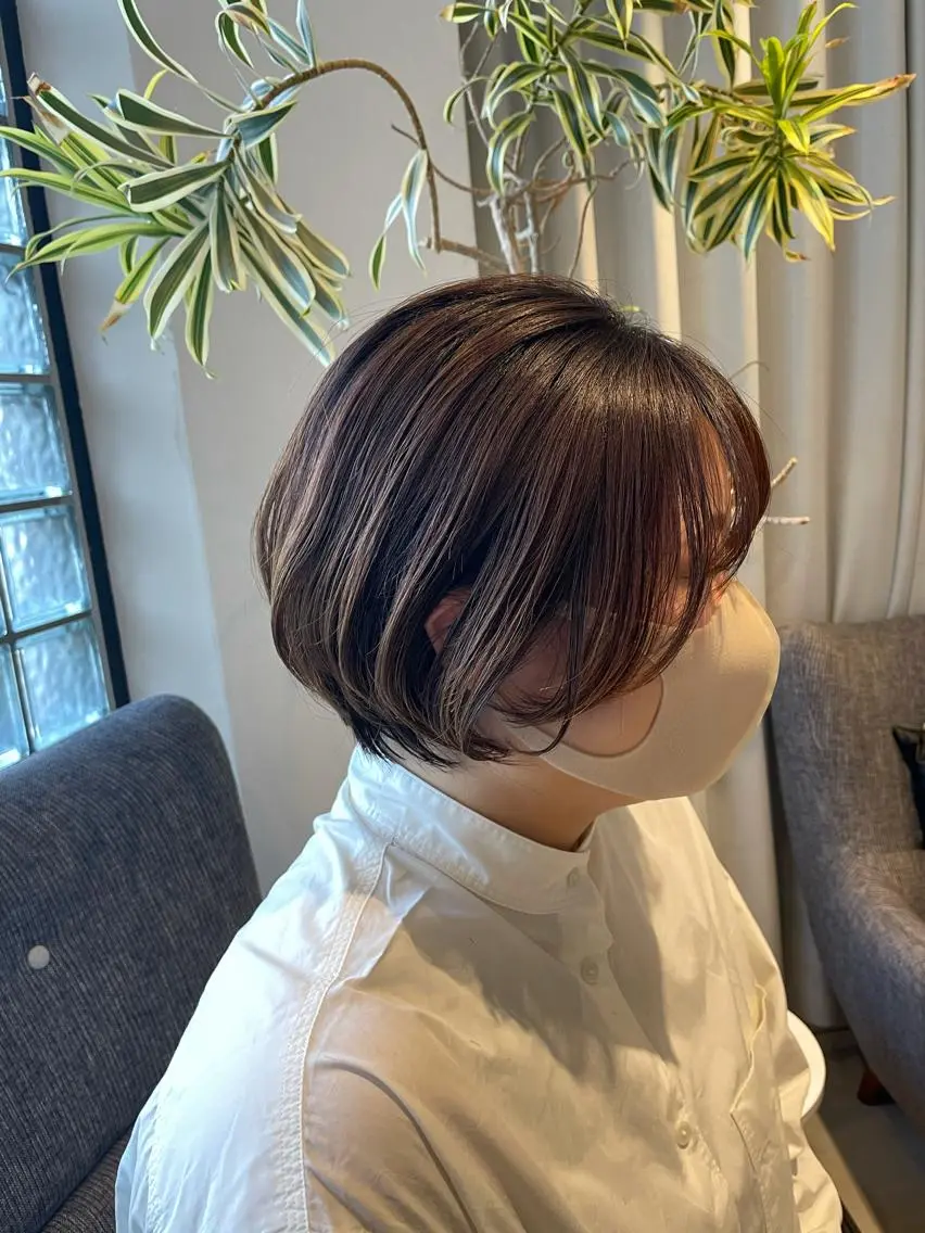 ショート ショートボブ ボブ レイヤーカット ショートヘア EMANON 吉祥寺北口のヘアスタイル