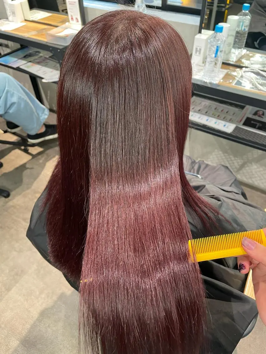 セミロング カラー ヘアカラー ナチュラル透明感🌱 小山美樹子のヘアスタイル