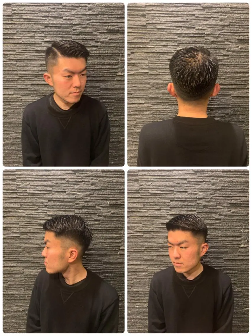 ショート メンズ フェードカット 高橋 大輔のヘアスタイル