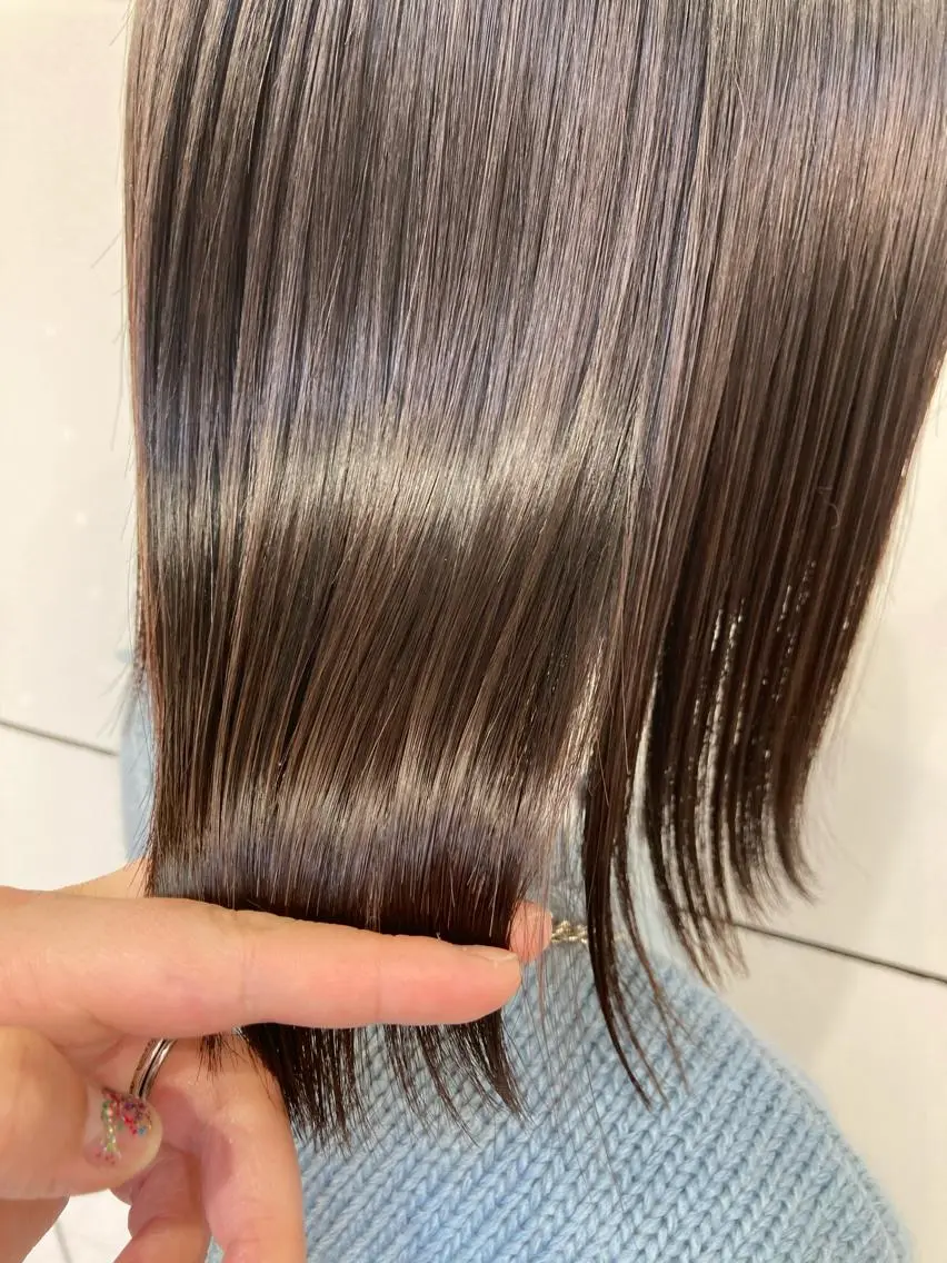 ミディアム トリートメント Larry🌼中下 美香のヘアスタイル